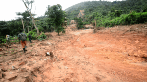 Landslide destroys farmlands and livelihoods in Santrokofi, sparks famine fears